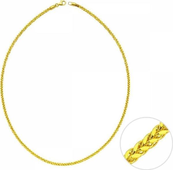 55 Cm Altın Kare Spiga Zincir - Image 1