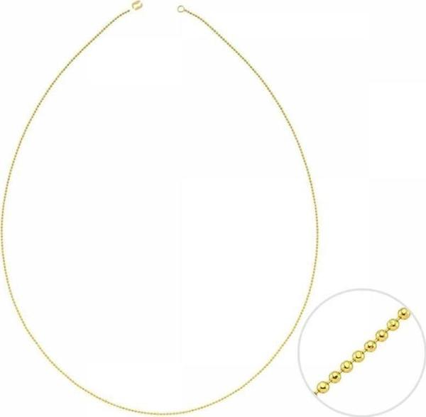 60 Cm Altın Top  Zincir - Image 1