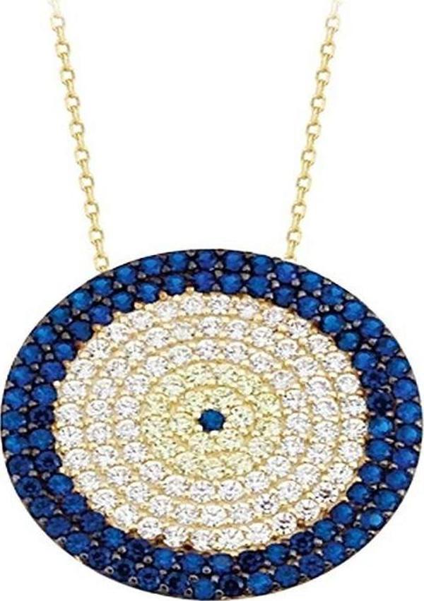 Nazar Boncuk Altın Kolye Sosyete 14K Gold - Image 1