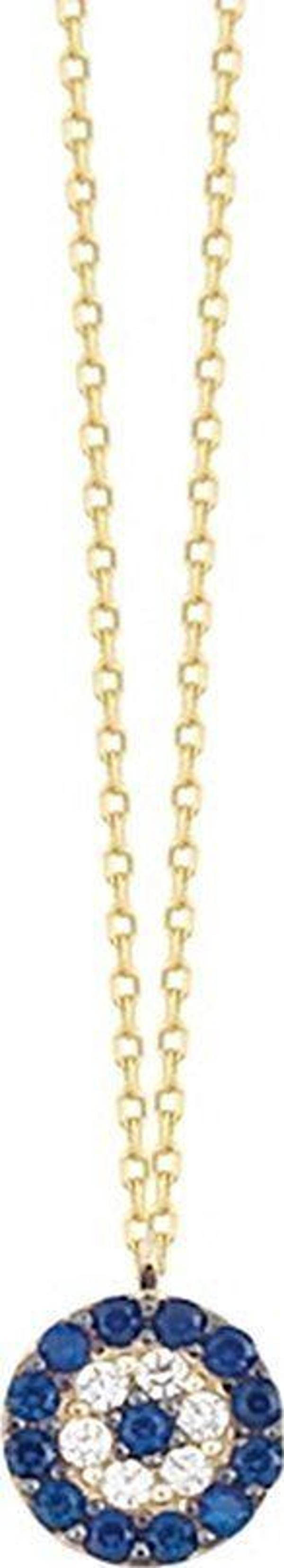 Nazar Boncuk Altın Kolye Sosyete 14K Gold 1,0 cm - Image 1