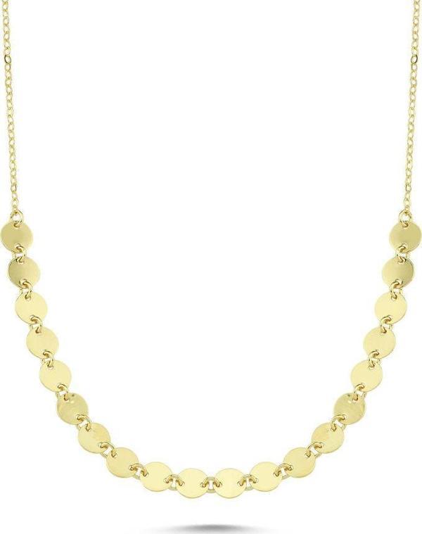 Pullu Altın Kolye 42 Cm 14K Gold - Image 1