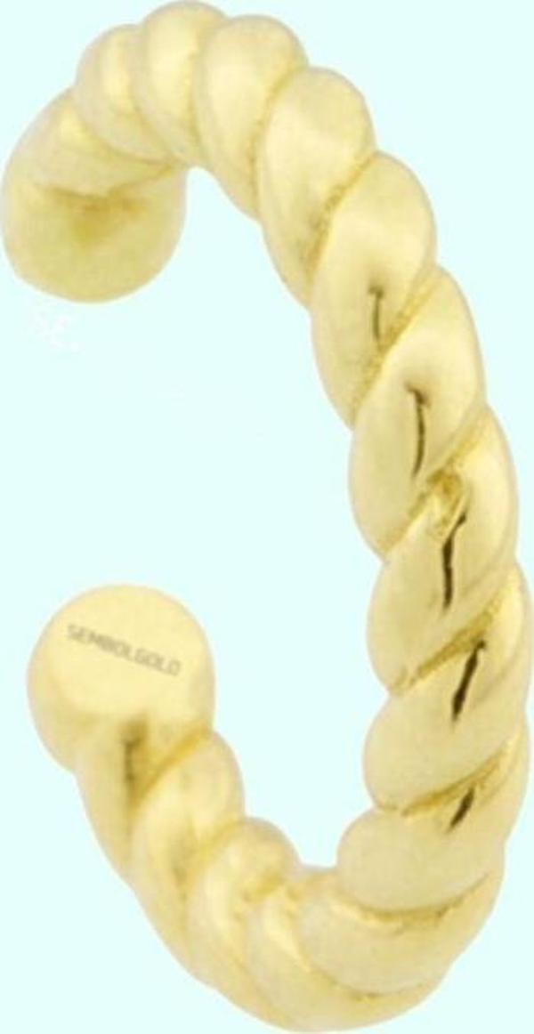 Altın Kıkırdak Küpe 14 Ayar Earcuff Burgu - Image 1