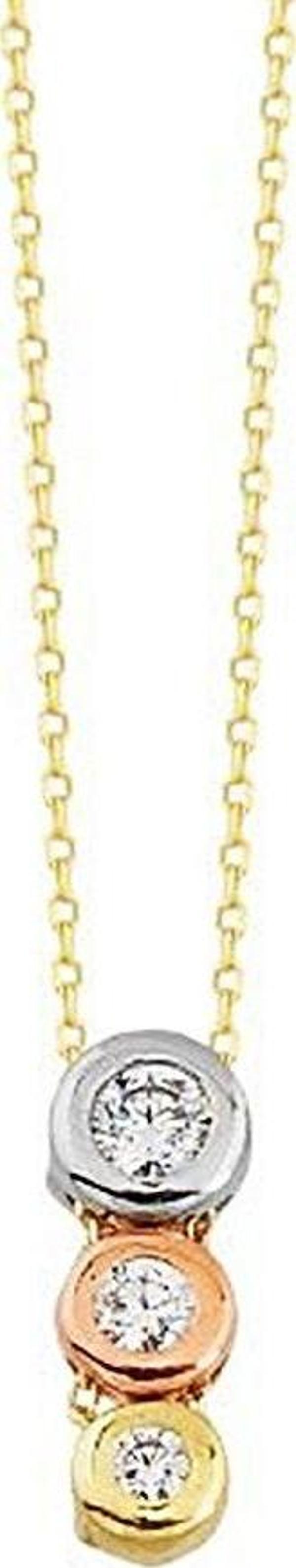 Tektaş Altın Kolye Tria 14K Gold - Image 1