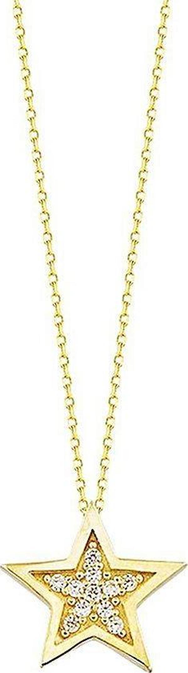 Yıldız Altın Kolye 14K 1,0 cm - Image 1