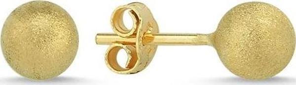 Altın Top Küpe Simli 14K Gold 7,0 mm - Image 1