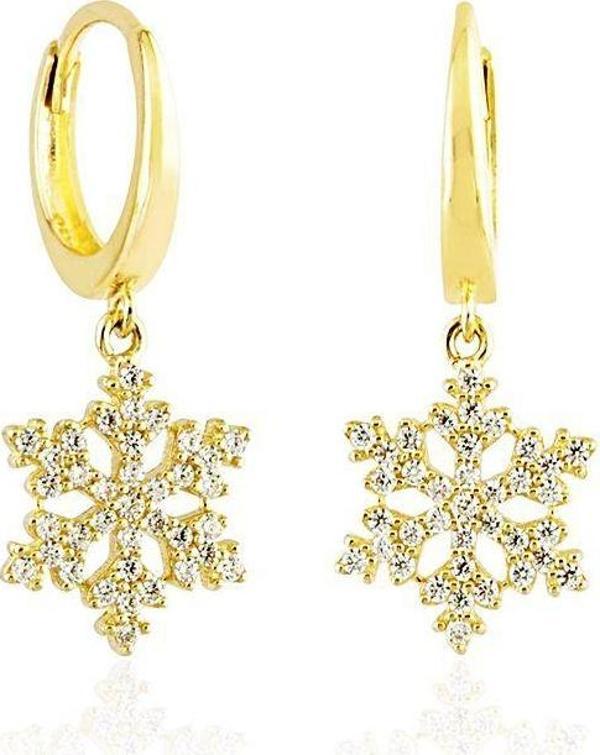 Kartanesi Altın Sallantılı Küpe 14K Gold - Image 1
