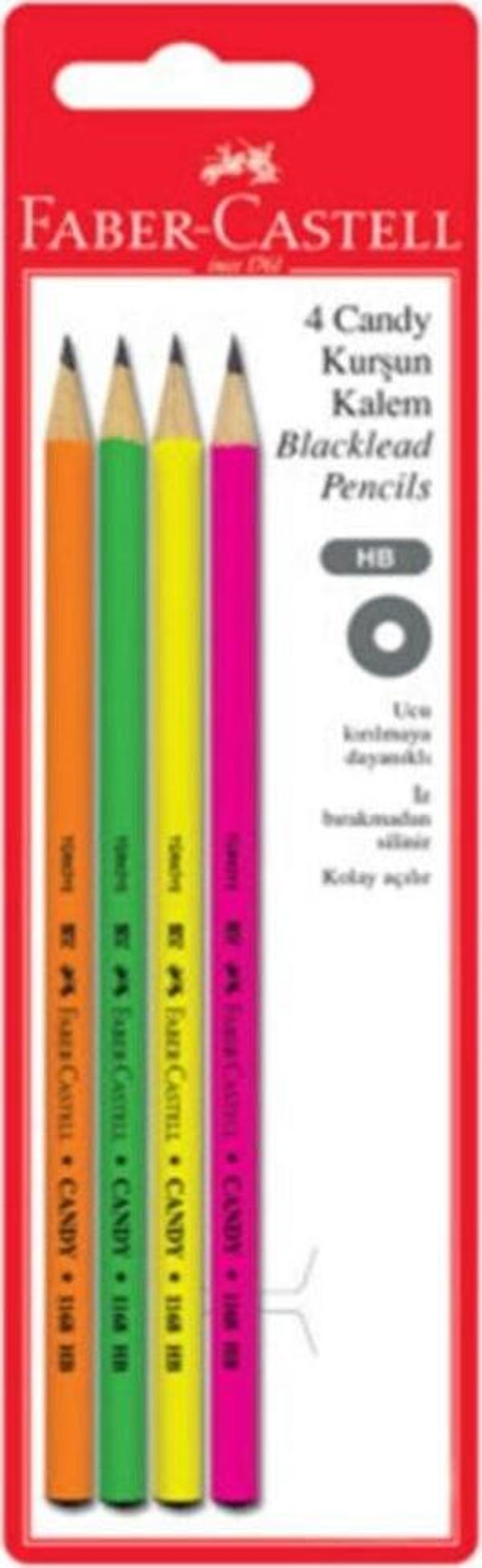 Faber-Castell 4'Lü Candy Kurşun Kalem - Image 1