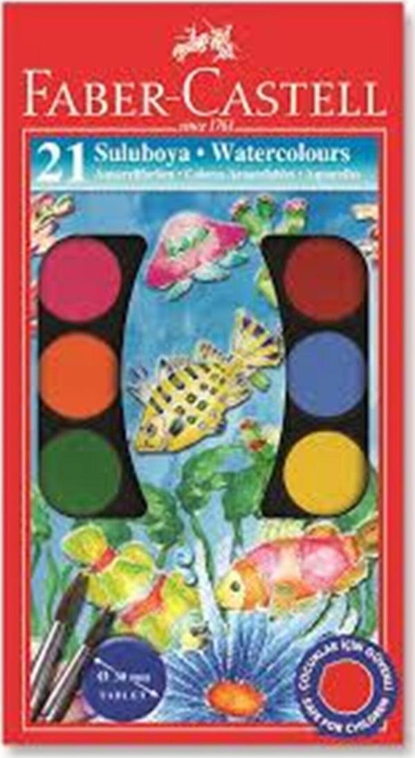 Faber-Castell Sulu Boya Büyük Boy 21 Renk 951 - Image 1