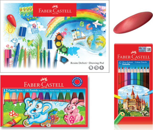 Faber-Castell Boyama Seti Kırmızı - Image 1