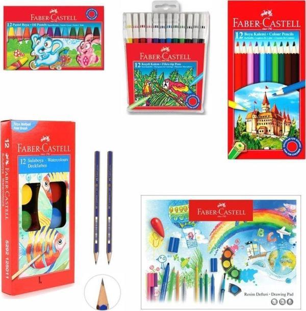 Faber-Castell 5 Li 12 Renk Boya Seti - Image 1