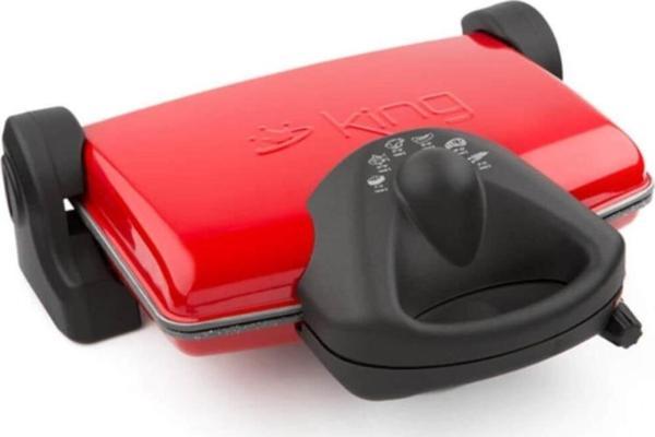 King P 637 Grillmax Kırmızı Granit Izgara Ve Tost Makinesi - Image 1
