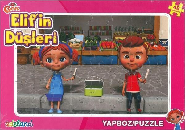 Adeland Trt Çocuki 48 Parça Frame Puzlle Elif'İn Düşleri (24X34Cm) - Image 1