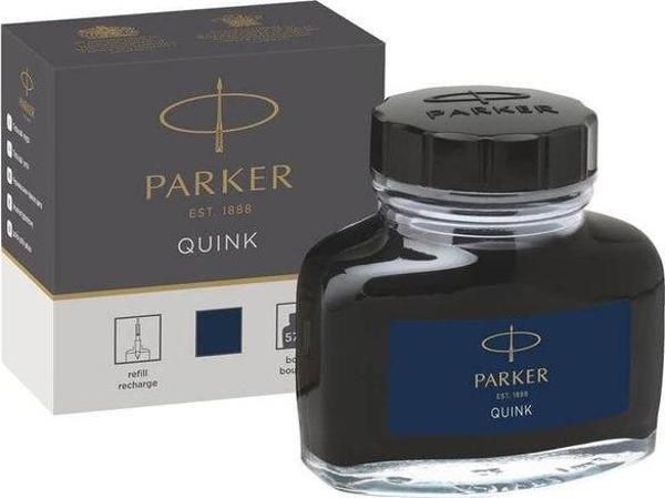 Parker Quink Mavi Siyah Şişe Mürekkep - Image 1