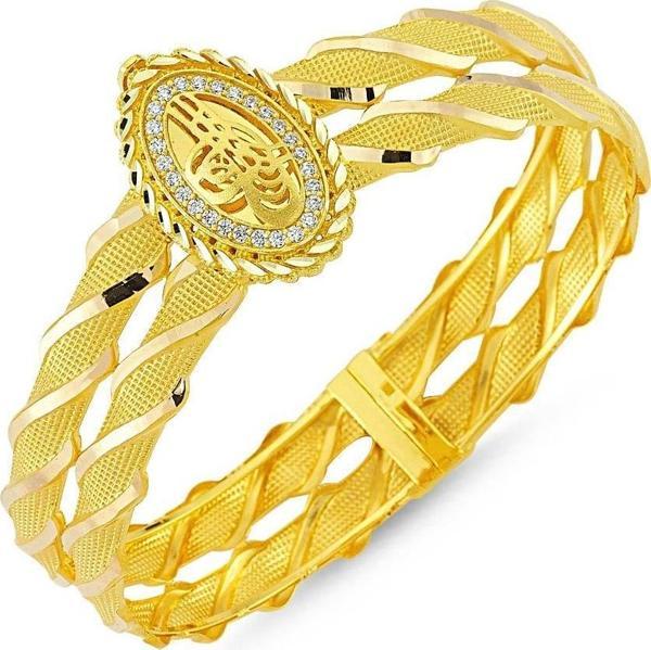Altın Tuğralı Kelepçe Oval Jessica - Image 1