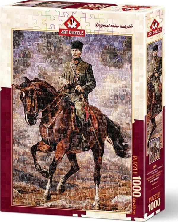 Art Puzzle 1000 Parça Puzzle Gazi Mustafa Kemalsakarya İsimli Atıyla 4406 - Image 1