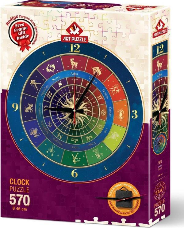 Art Puzzle 570 Parça Puzzle Zodyak Saat 5001 - Image 1
