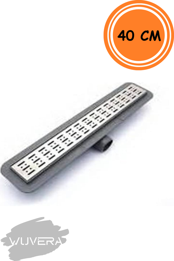WUVERA 40 cm Duş Kanalı Yer Sifonu Gider Krom - Wuvera - Image 1
