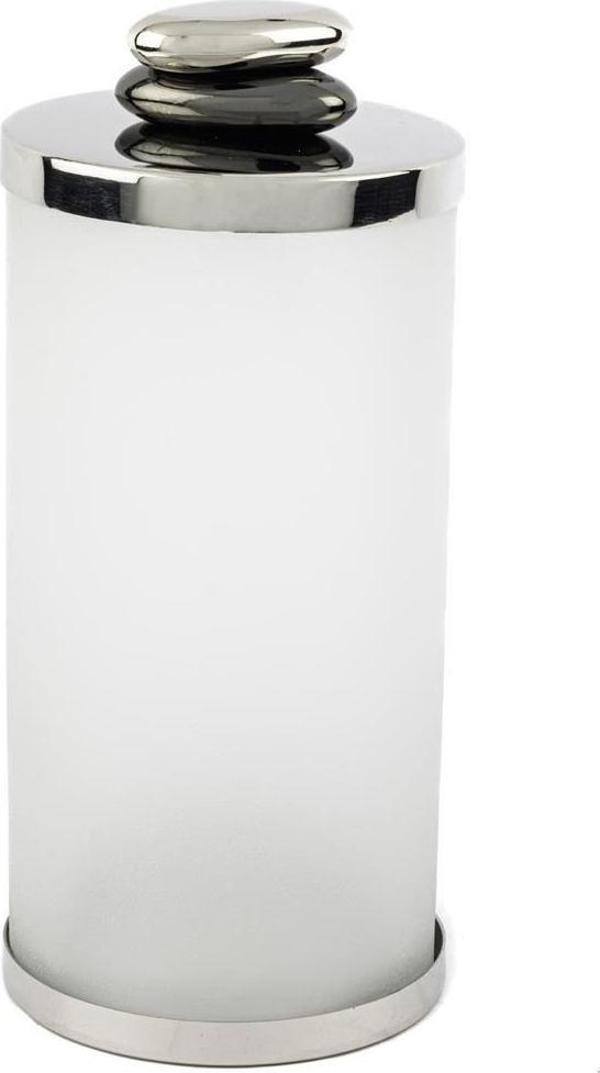 Mikasa Moor Gravel Gümüş Kapaklı Cam Kavanoz 11x24cm - Image 1