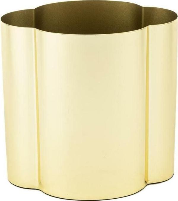 Mikasa Moor Gold Flower Metal Vazo 15x11x15cm - Image 1