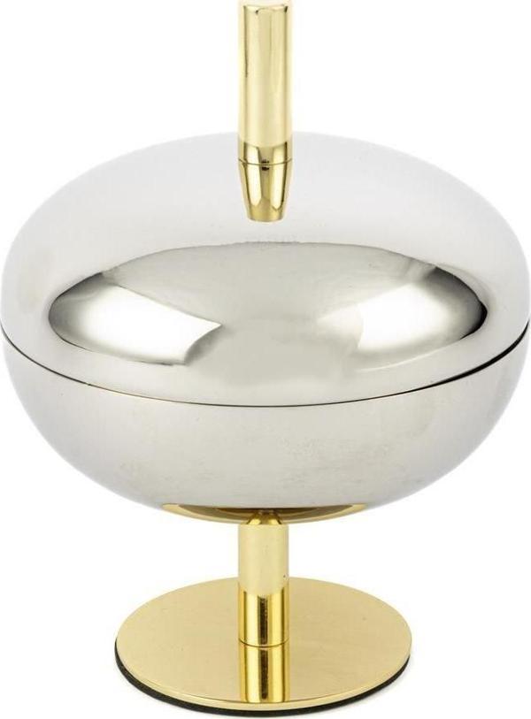 Mikasa Moor Gold Silver Kapaklı Metal Kase 16x21cm - Image 1