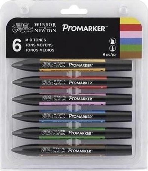 Winsor & Newton W-N PROMARKER NÖTÜR TONLAR SETİ 6 LI 0290154 - Image 1