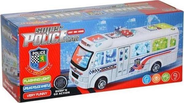 Can Toys Can Kutulu Pilli Işıklı Polis Otobüsü 170-1 - Image 1