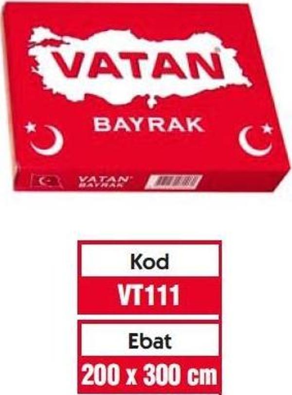 Vatan Türk Bayrağı 200x300 VT111 - Image 1