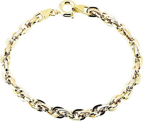 Altın Bileklik Hallow Tasarım 14K Sarı Beyaz - Image 1
