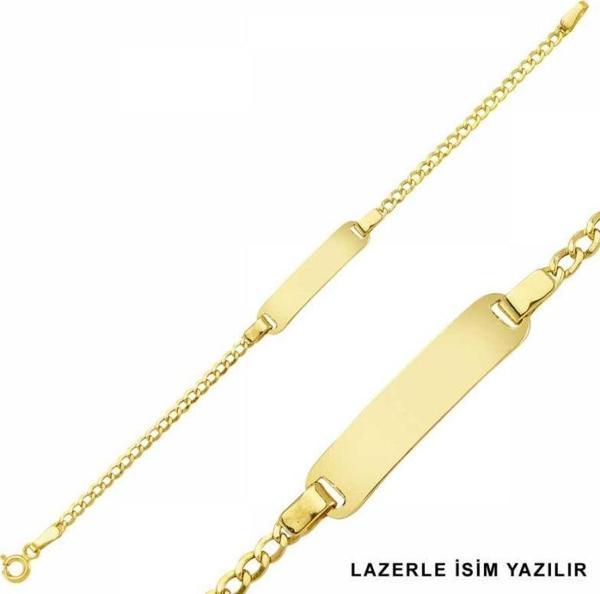 Altın Çocuk Bileklik Lazerle İsim Yazılır - Image 1