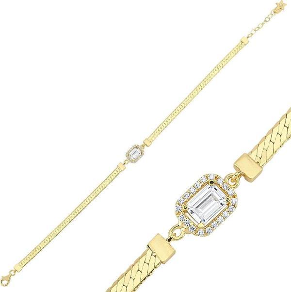 Baget Altın Bileklik Ezme Zincir 18-22 cm - Image 1