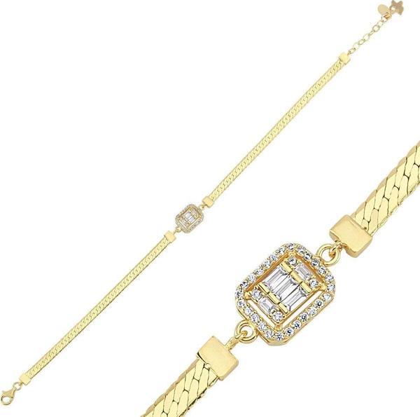 Baget Altın Bileklik Ezme Zincir 18-22 cm - Image 1