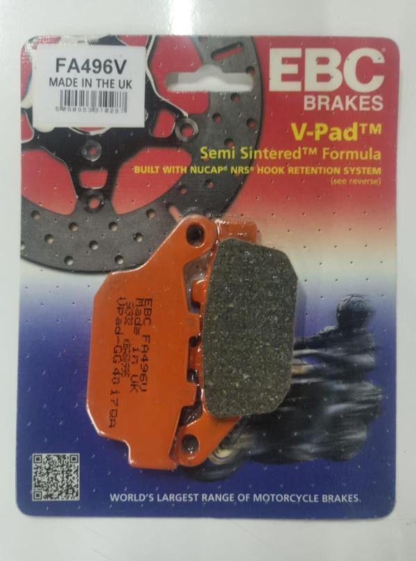 Ebc Fa496V 2012-2018 Suzuki GW 250F Uyumlu Arka Fren Balatası Yarı Sinterli Balata - Image 1