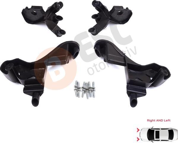 Citroen C4 MK2 B7 NC 2009-2018 DS4 MK1 NX 2010-2015 6212H1 İçin Sağ Sol Ön Far Ayak Tamir Seti - Image 1