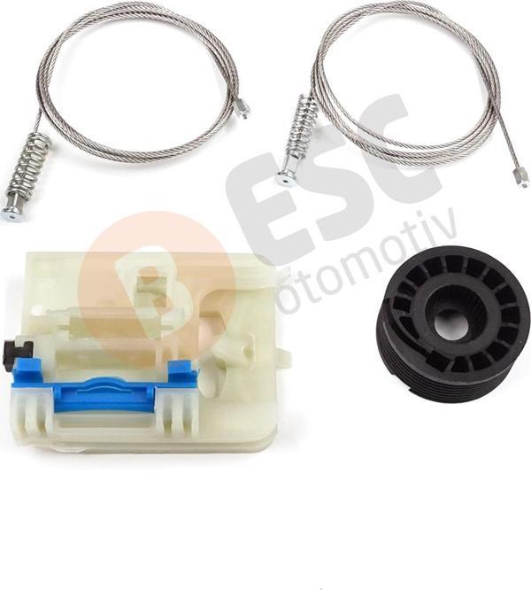 Fiat Egea Tipo MK2 356 357 2015-On 4/5 Kapı İçin Elektrikli Sağ Arka Kapı Cam Kriko Tamir Seti - Image 1