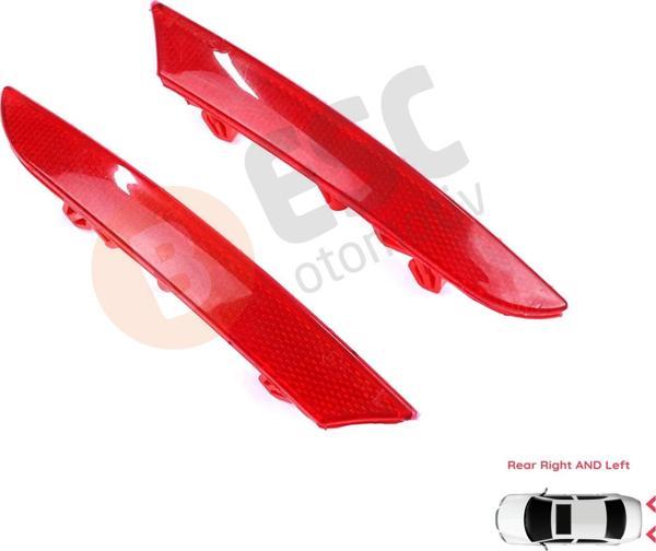 Renault Clio MK5 BF B7 2019-On 265602442R 265651206R için Sağ Sol Arka Tampon Reflektörü - Image 1
