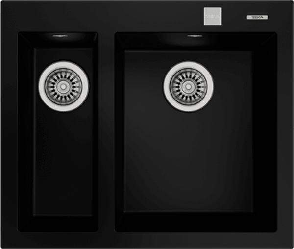 TEKA FORSQUARE 590 TG SİYAH TEZGAH ÜSTÜ GRANİT EVYE - Image 1