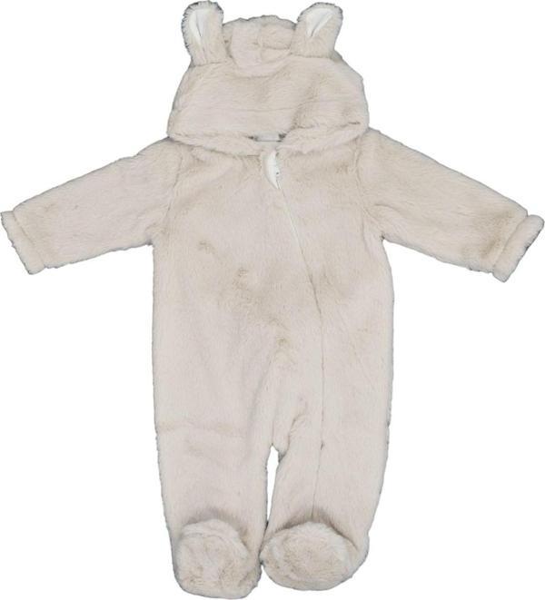 Bebecix Peluş Kapşonlu Patikli Bebek Tulumu 9705 - Image 1
