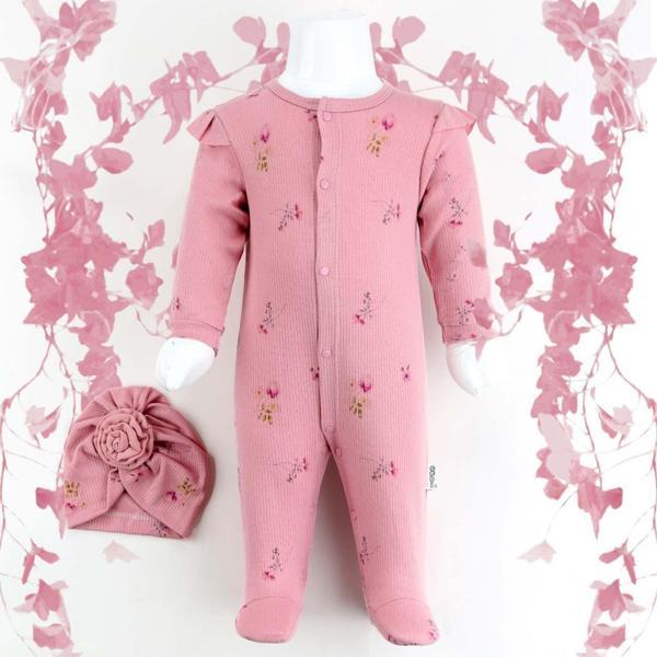 Sebi Bebe Güllü Şapkalı Bebek Tulumu 1108 - Image 1