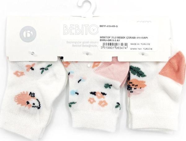 Bebitof 3'lü Bebek Çorabı 419 - Image 1