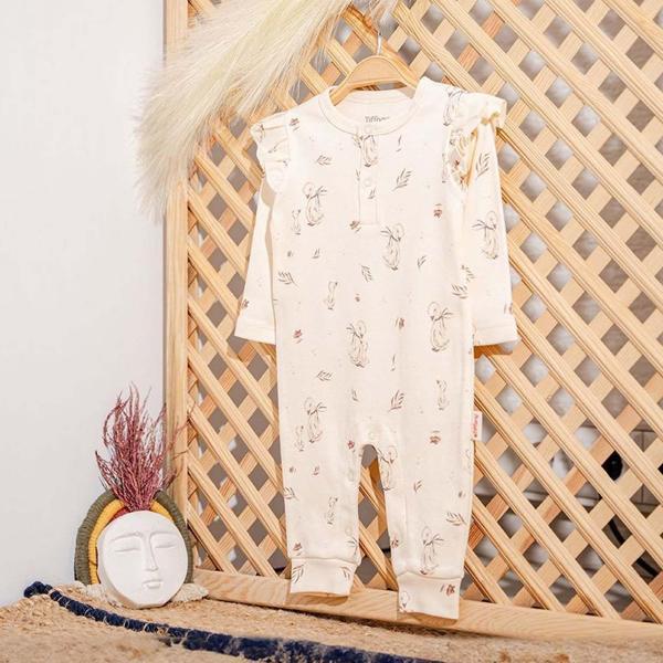 Tiffany Baby Mother Swan Organic Theme Bebek Tulumu 56004 - Image 1