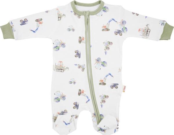 Tiffany Baby Work Machine Fermuarlı Patikli Bebek Tulumu - Image 1
