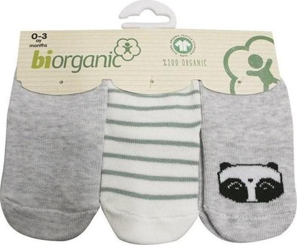 Biorganic Clever Boy 3'lü Bebek Çorabı 68359 - Image 1