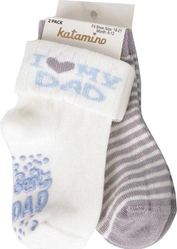 Katamino 2'li Mydad Bebek Çorabı K44119 - Image 1