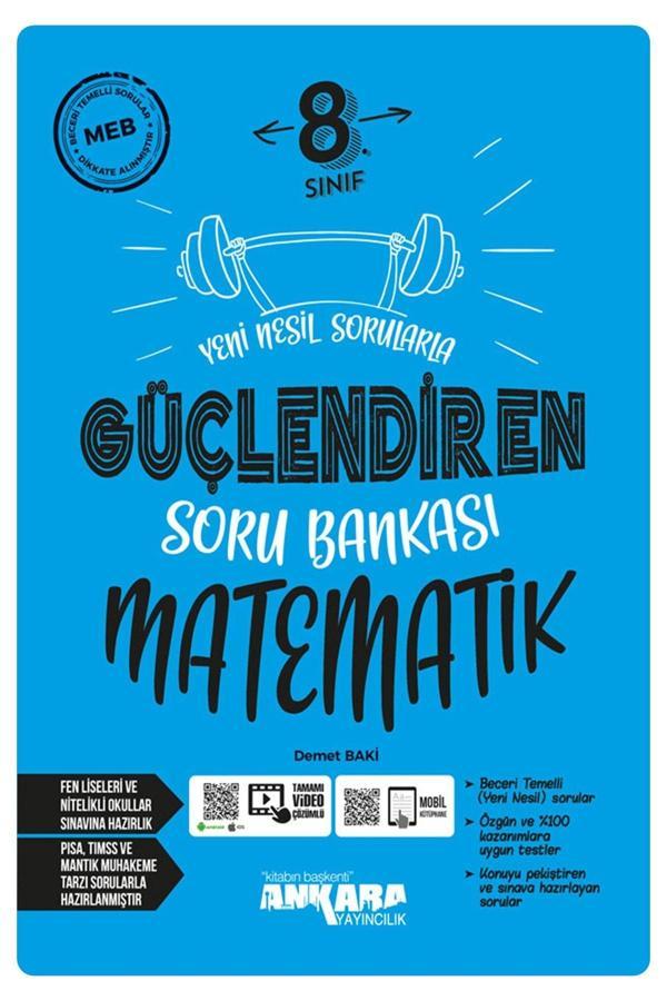 Ankara Yayıncılık 2024 Müf. 8.Sınıf Matematik Yeni Nesil Sorularla Güçlendiren Soru Bankası - Ankara Yayıncılık - Image 1
