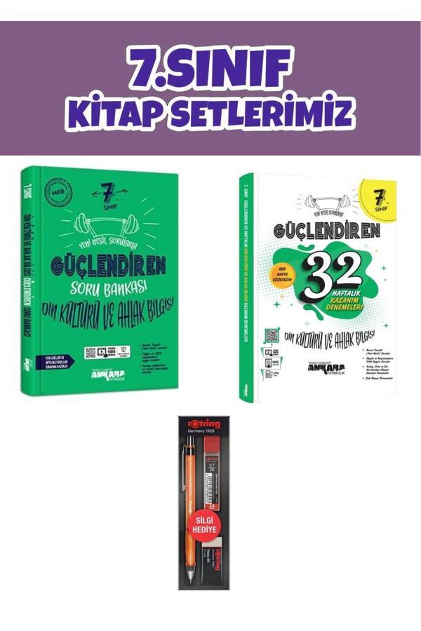 Ankara Yayıncılık 7.Sınıf Güçlendiren Din Kültürü Ve Ahlak Bilgisi Soru Bankası - 32 Haftalık Kazanım Denemeleri - Ankara Yayıncılık - Image 1