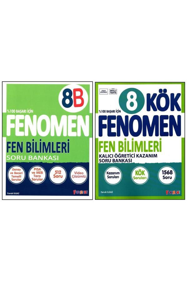 Fenomen Yayıncılık 8. Sınıf Lgs Fen Bilimleri (B)+Fen Bilimleri Kök Soru Bankası 2 Kitap - Fenomen Yayıncılık - Image 1