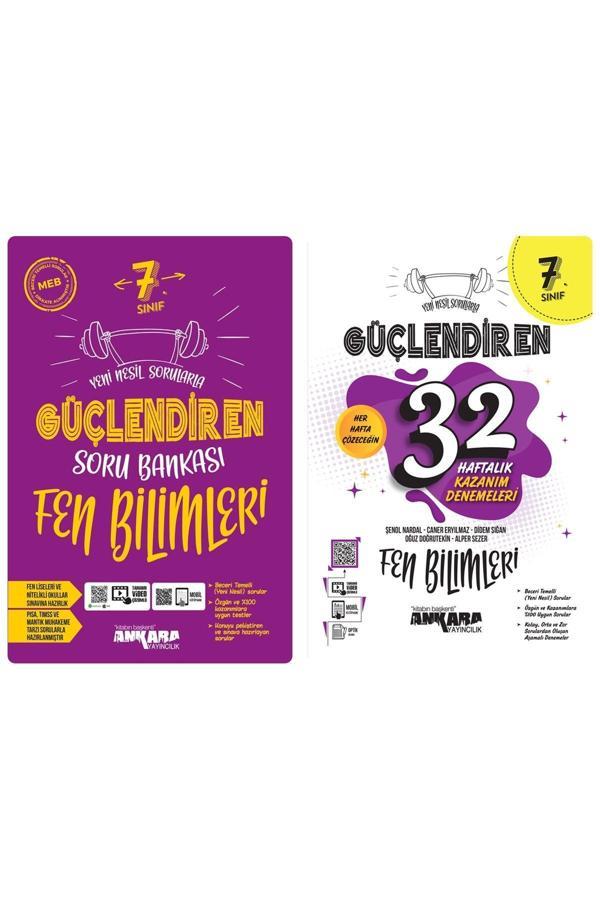 Ankara Yayıncılık 7.Sınıf Güçlendiren Soru Bankası Fen Bilimleri + Güçlendiren 32 Haftalık Kazanım Denemeleri - Ankara Yayıncılık - Image 1