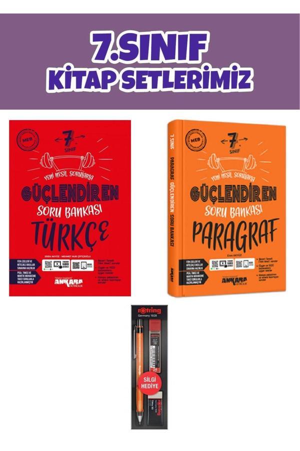 Ankara Yayıncılık 7.Sınıf Güçlendiren Türkçe Soru Bankası - Paragraf Güçlendiren Soru Bankası - Ankara Yayıncılık - Image 1