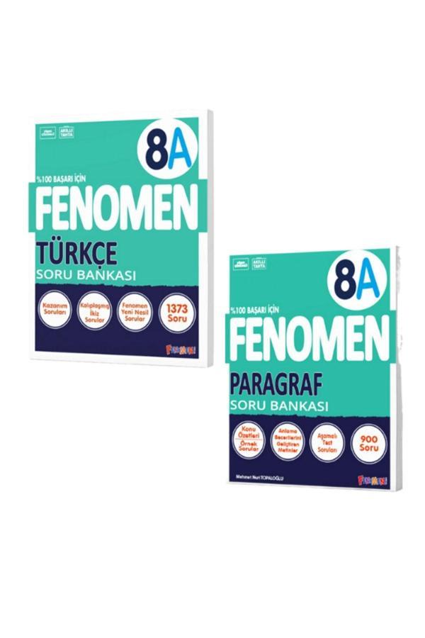 Fenomen Yayıncılık 8.Sınıf Türkçe A Ve Paragraf A Soru Bankası 2 Kitap - Fenomen Yayıncılık - Image 1