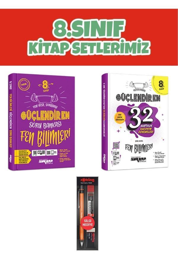 Ankara Yayıncılık 8.Sınıf Güçlendiren Fen Bilimleri Soru Bankası - 32 Haftalık Fen Bilimleri Kazanım Denemeleri - Ankara Yayıncılık - Image 1